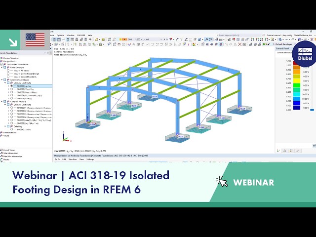 Webinar | ACI 318-19 Isolated Footing Design in RFEM 6