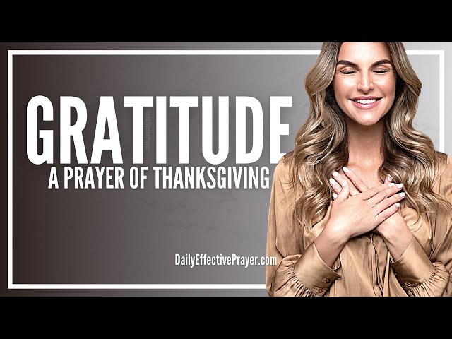 Prayer For Gratitude | Meditation Prayer Of Gratitude to God