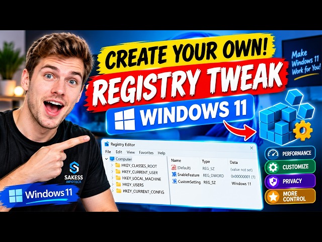 HOW TO CREATE YOUR OWN WINDOWS 11 REGISTRY TWEAK LIKE A PRO!