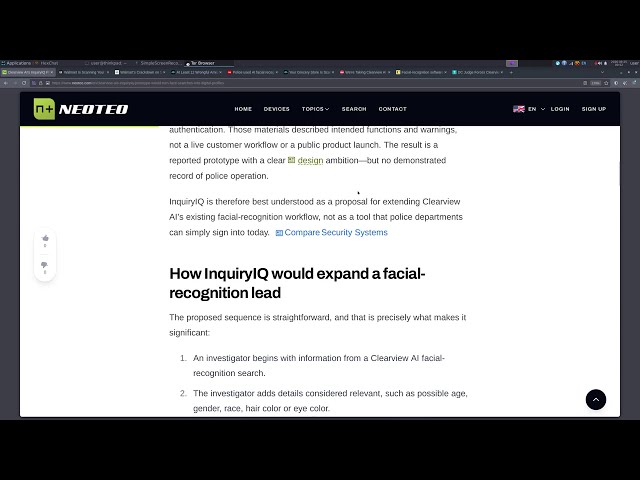 Facial Recognition Now Generates Dossiers