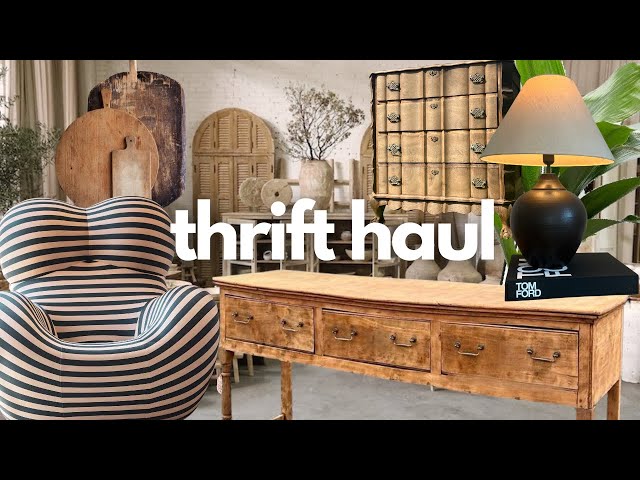 Huge Thrift Haul - my favourite thrifted things from facebook marketplace, antiques, charity shops