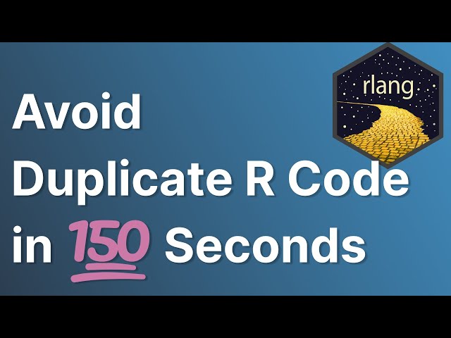 Avoid duplicate code with powerful functions in 150 seconds