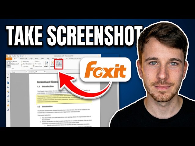 How to Take a Screenshot in Foxit Reader (Easy Tutorial)