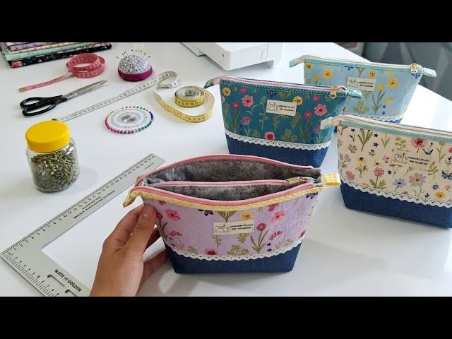 Sewing hacks:How to Make a Professional Cosmetic Bag at Home