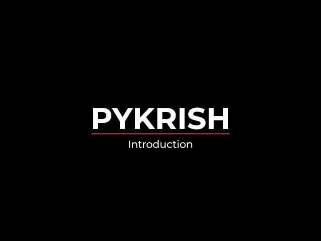 Introducing PyKrisH | Clean Python. No Noise.