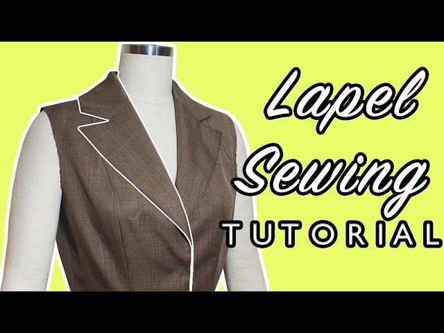 HOW TO SEW A LAPEL COLLAR | LAPEL SEWING | SEWING TUTORIAL PT. 2 | LA MODÉLISTE