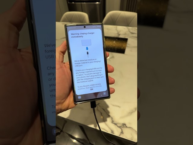 Charging a WET Galaxy phone!