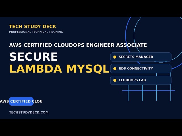 AWS Secrets Manager with RDS and Lambda | MySQL Integration Lab
