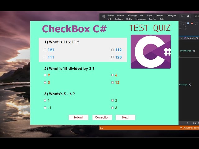 C# How to use CheckBox in C# Simple Quiz Using C#  | IT Development