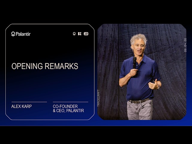 CEO Alex Karp Opening Remarks | AIPCon 10