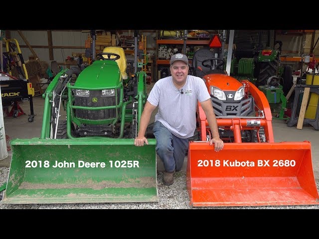 John Deere 1025R Vs. Kubota BX!! Round #1 of 8