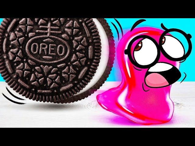Super Slime Sam intenta el desafío de hacer una Oreo gigante casera 🍪😲