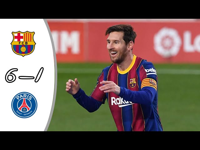 Barcelona vs Paris Saint-Germain 6-1 All Goals & Highlights