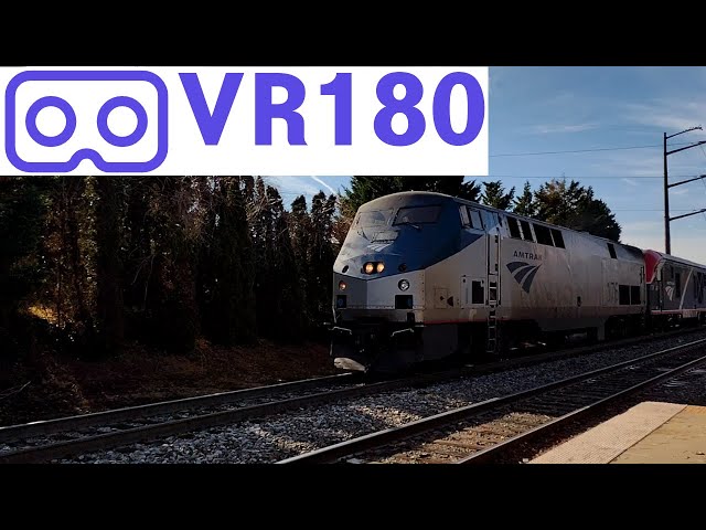 Amtrak's Crescent 20 arrival and departure, Manassas, VA. VR180