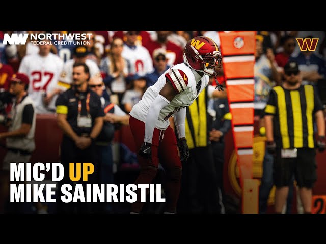 Agent 0! Mikey Sainristil Mic'd Up for the Week 1 Win Against the Giants | Washington Commanders