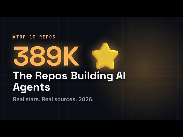 I Ranked the Top 10 AI Agent GitHub Repos by Real, Verified Stars | Build Agents easily