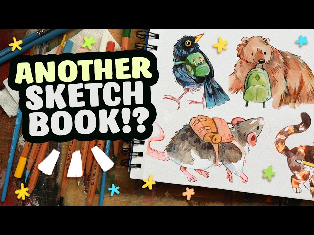 ANOTHER Sketchbook? Kind of... (+ mixed-media backpack animals!)