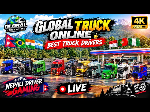 GLOBAL TRUCK ONLINE 🚛 BEST TRUCK DRIVERS ❤ NEPALI DRIVER GAMING🇳🇵