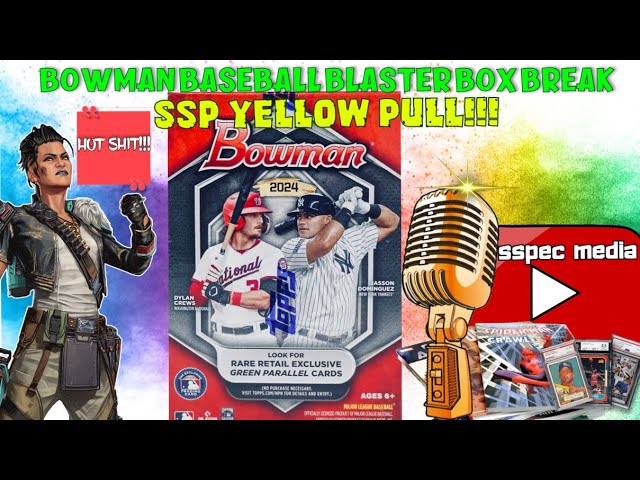 THESE '24 BOWMAN BASEBALL CARDS BLASTER BOXES ARE A MUST RIP INSANELY FUN | SSPEC MEDIA CARD BREAKS