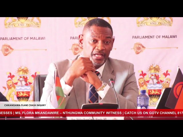 Parliamentary Ad - Hoc Committee on the 10th June, 2024 Chikangawa Plane Crash