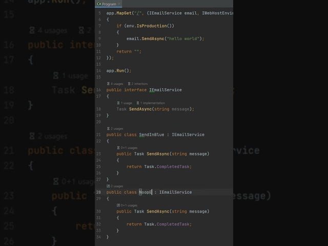 Clean Code Tip - Noop Implementation 📫  - 📭