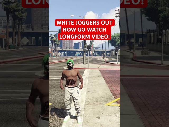 White joggers out now!