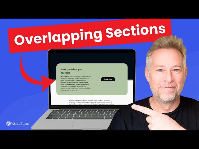 How to create Overlapping Sections on a Website!