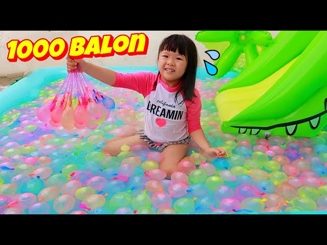 What's it like to swim with 1000 balloons?