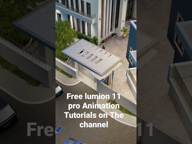 Exterior Animation in Lumion 11 pro. #shorts