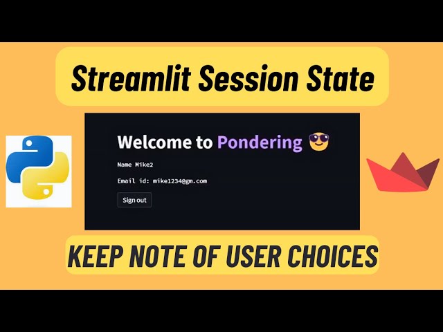 Session State in Streamlit: Keep Note of User Choices