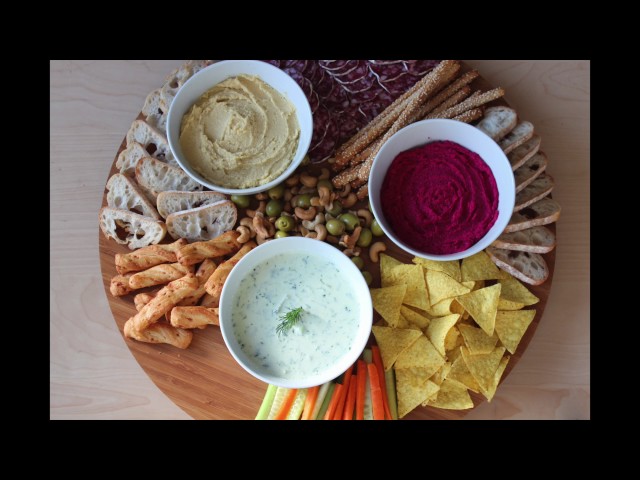 Behind the scenes : creating a 3 dips platter