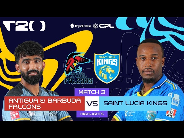 Highlights | Antigua & Barbuda Falcons vs Saint Lucia Kings | CPL 2026