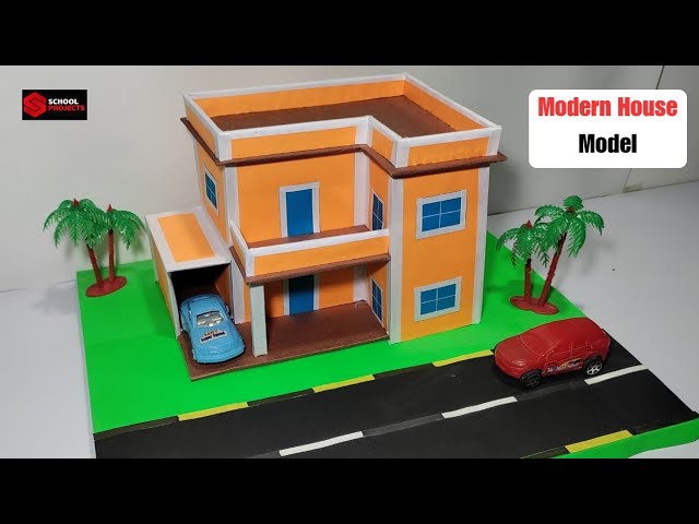 Modern House Model/ Villa House Model/ Cardboard House Model/ Mini House/ Types Of House Model