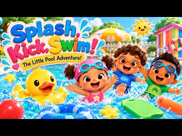 Splash, Kick, Swim! 🏊💦 | The Little Pool Adventure & Water Safety Song for Kids | TLS