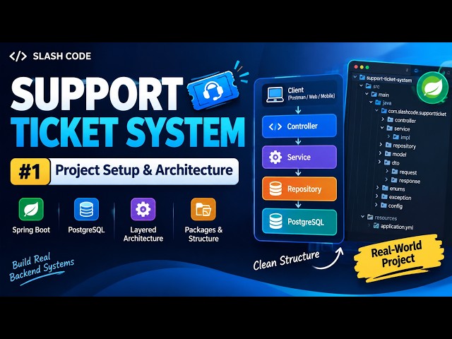 Support Ticket System #1 - Project Setup & Architecture | Spring Boot Real-World Project