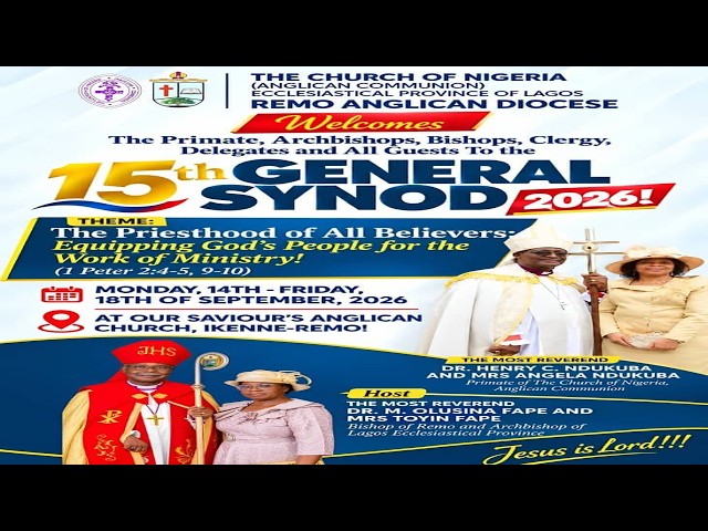 CHURCH OF NIGERIA (ANG. COMM.) || 15TH GENERAL SYNOD || MATTINS & BIBLE STUDY 1