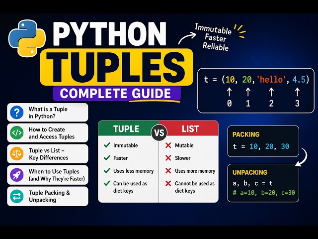 Python Tuples Explained | Complete Beginner Guide