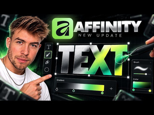 Affinity 3.3 Text Gradient: Freihand-Verlauf direkt im Text (Tutorial)