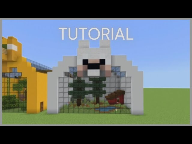 Minecraft Tutorial: How To Make A Wolf Zoo Enclosure!