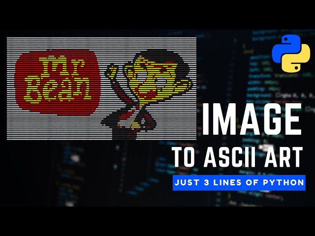 Convert Image into ASCII Art using Python (3 lines). | Python tutorials | Codex Python.