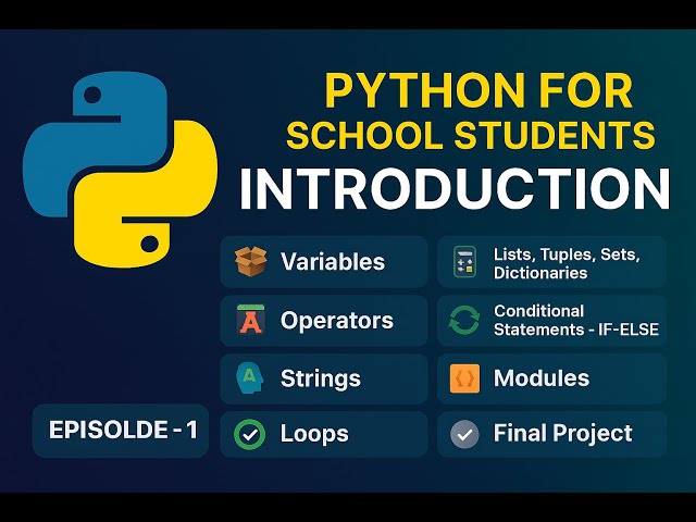 Python for School & College Students | Bangla Tutorial | স্কুল ও কলেজ শিক্ষার্থীদের জন্য পাইথন
