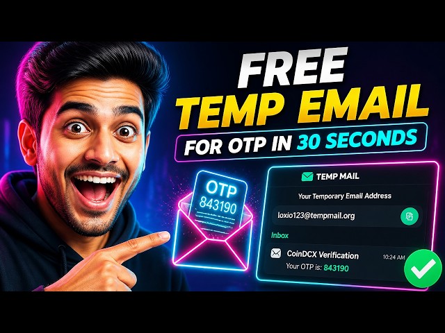 How to Get a Free Temporary Email for OTP in 30 Seconds