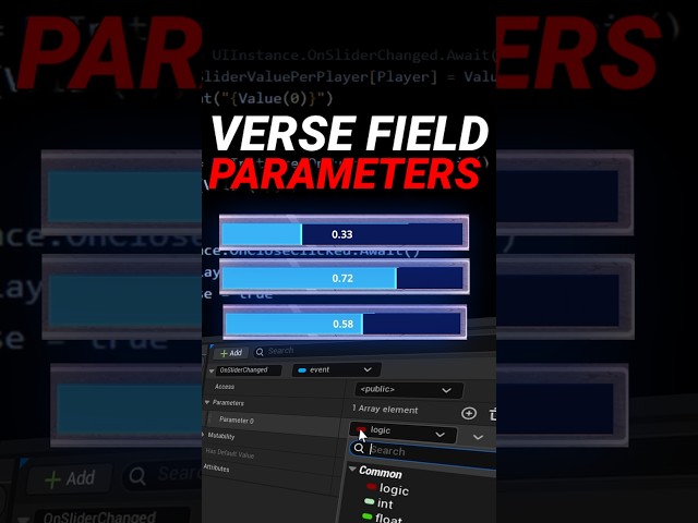 Verse Field Event Parameters in UEFN!