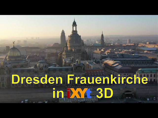 Frauenkirche, Dresden, Germany in iXYt 3D side-by-side video for VR