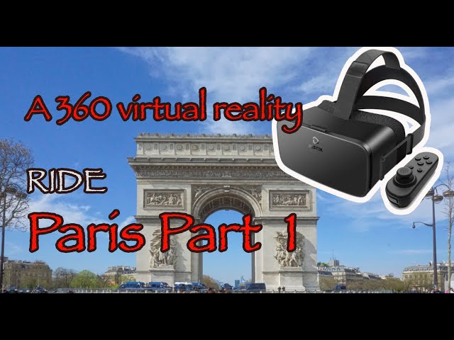 A ride in Paris on a scooter - VR 360 Part 1