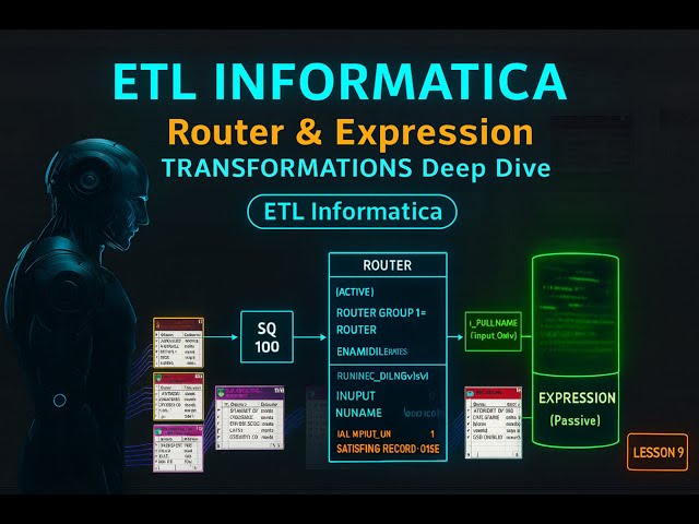 Lesson-9 Informatica Deep Dive — Router & Expression with Real-Time Mapping Use Case