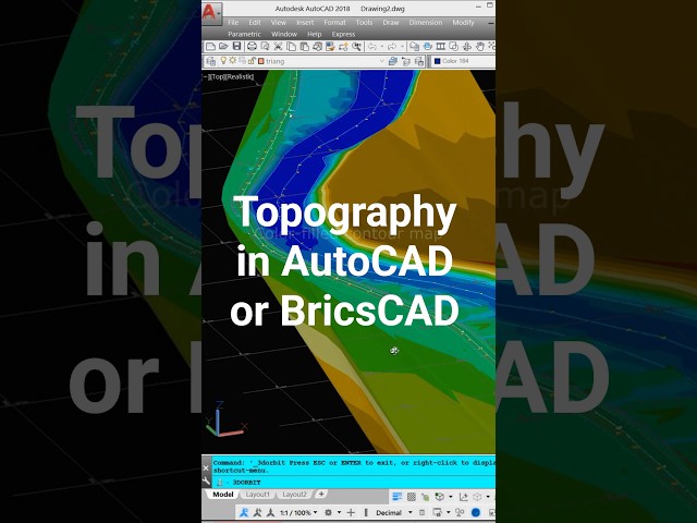 Topography in AutoCAD or BricsCAD, an essential add-on for engineers
