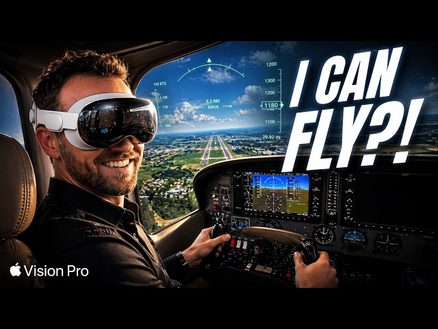 X-Plane 12 on Vision Pro (I can see my real yoke!)