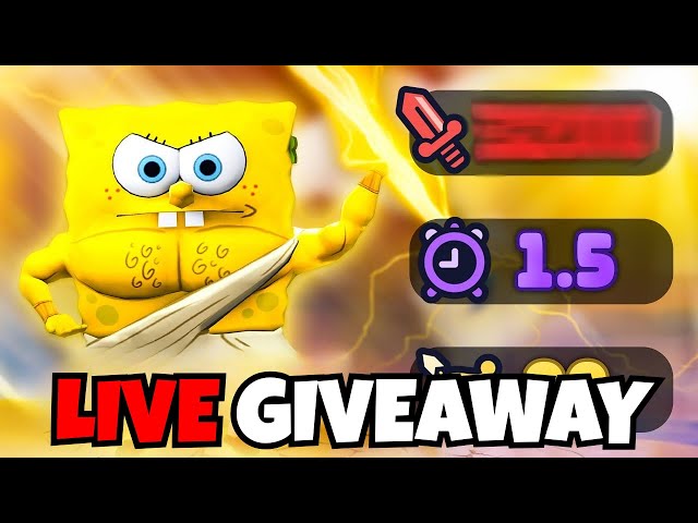🔴LIVE SpongeBob tower defense UPDATE 18 Live Giveaway