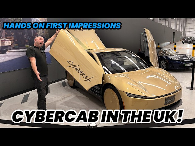 First Look at the Tesla CyberCab in the UK! Hands on with the future RoboTaxi